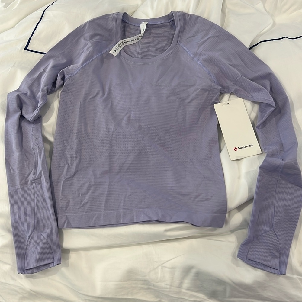 NWT Lululemon Swiftly Tech Long Sleeve 2.0 Waist Length size 4